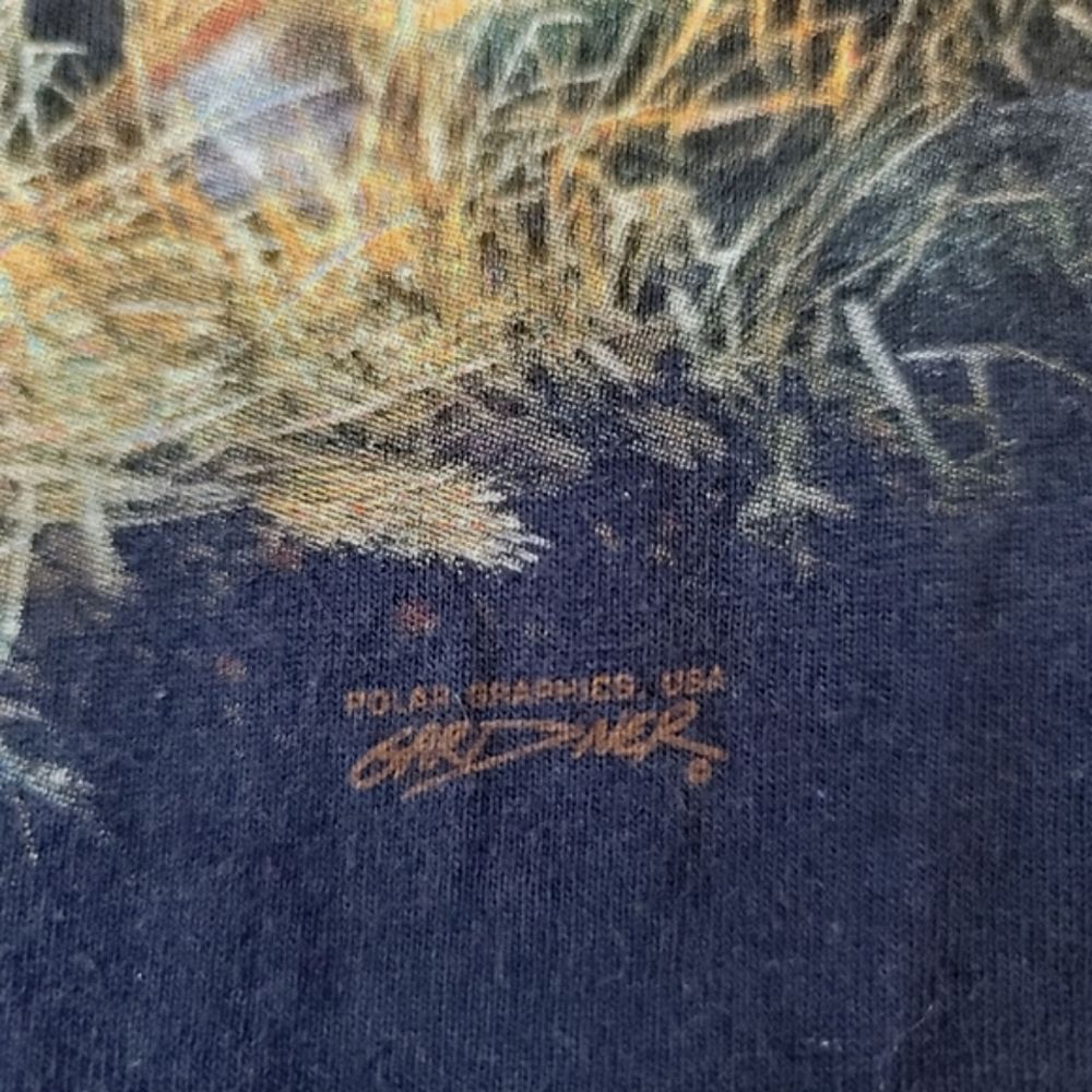 Polar Graphics Gardner Collection Running Wild Horses Tshirt in Navy Size 2XL - Picture 7 of 8